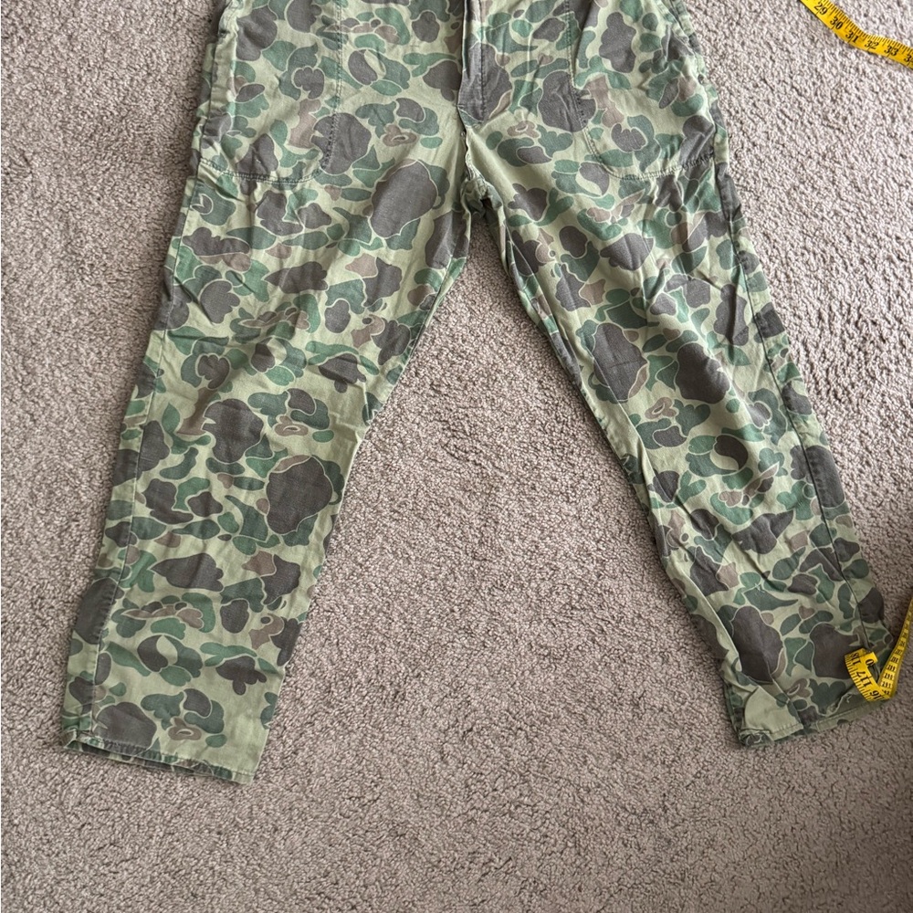 Vintage camo fatigue pants.